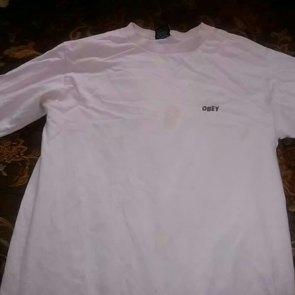 Pink Obey shirt for girls and boys
